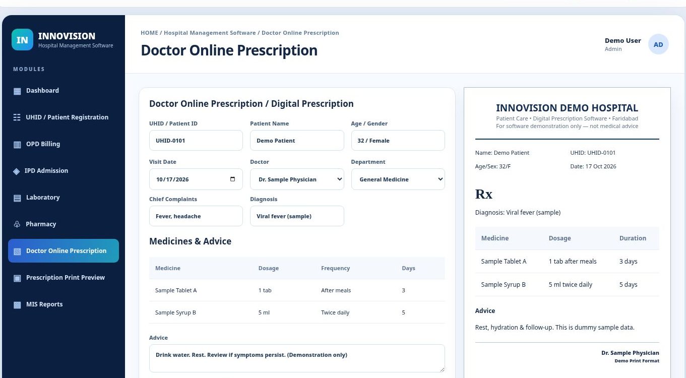 Doctor Online Prescription and Digital Prescription