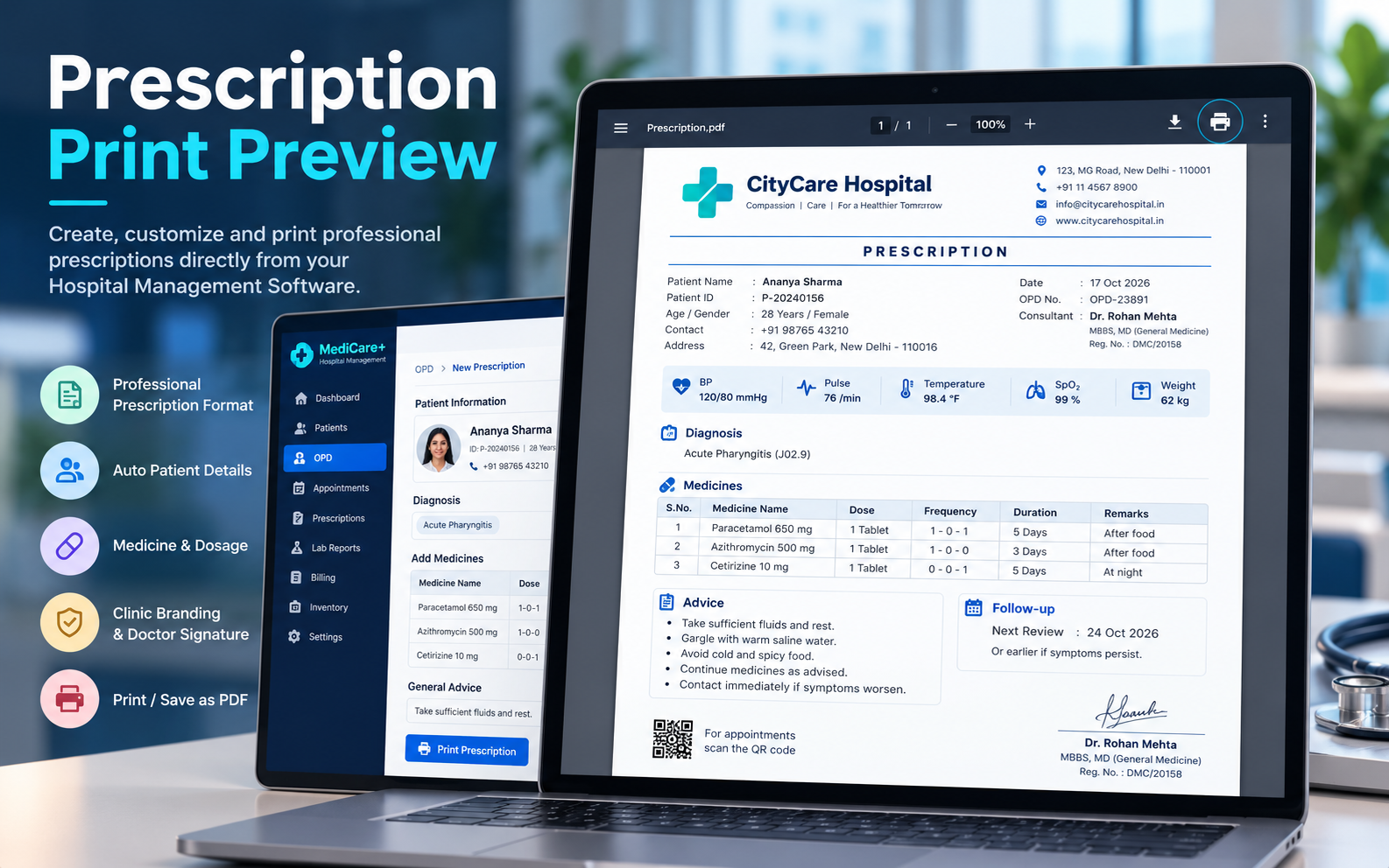 Doctor Online Prescription page preview