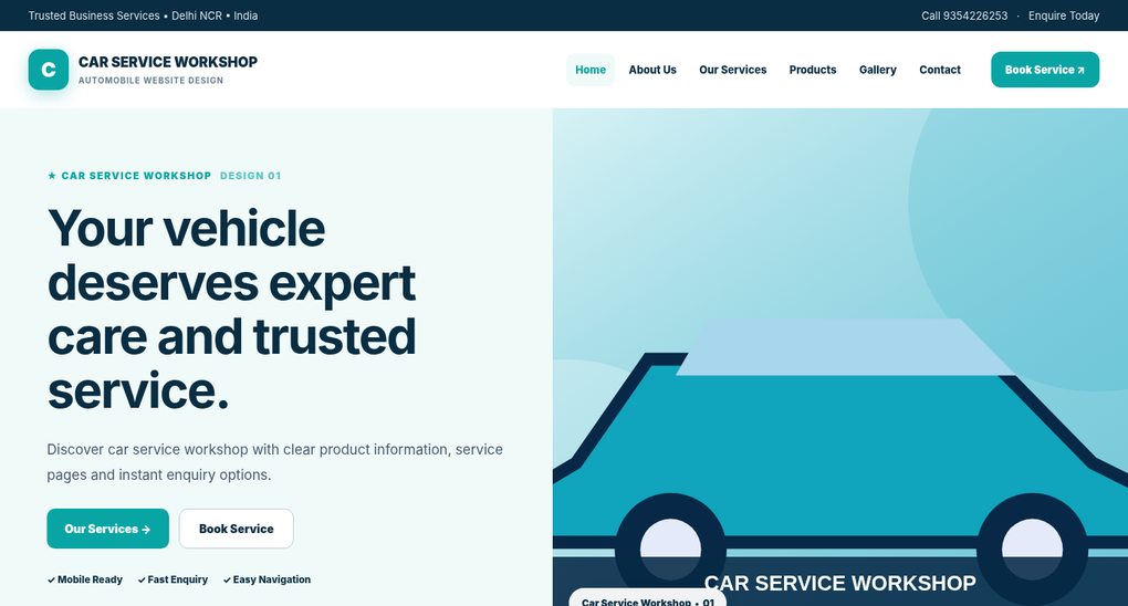 Automobile Website Design
