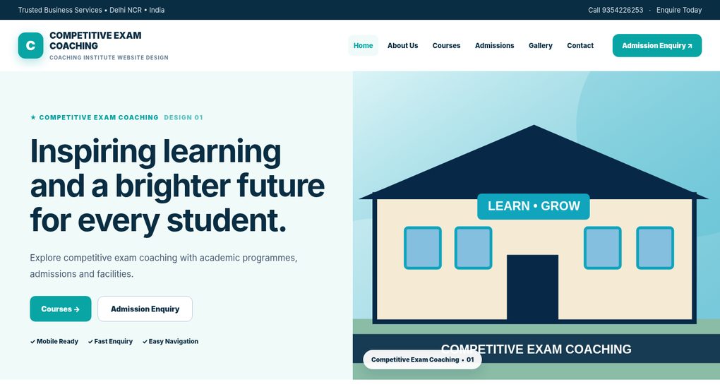 Coaching Institute Website Design