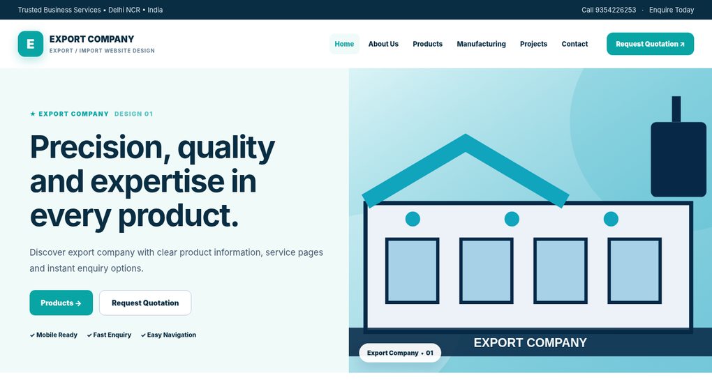 Export / Import Website Design