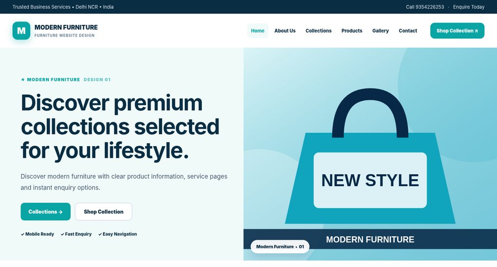 Furniture Website Design