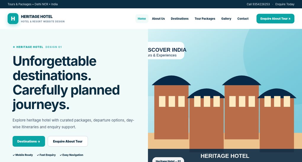 Hotel & Resort Website Design