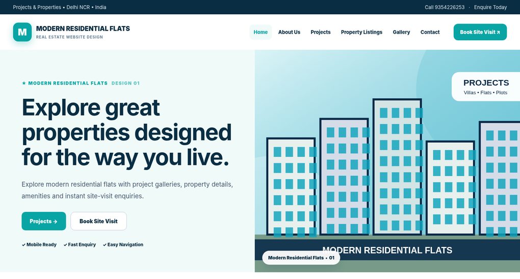 Real Estate Website Design