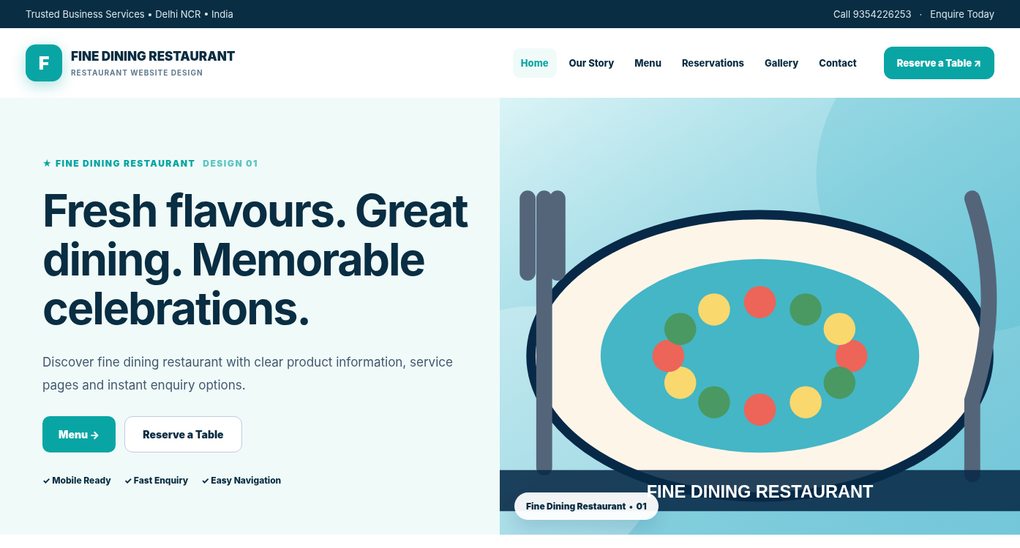 Restaurant Website Design